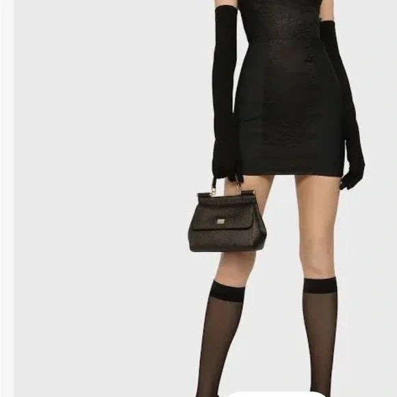 Dolce & Gabbana Black Lace Mini Dress